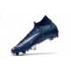 Chaussures Nike Dream Speed Mercurial Superfly VII Elite FG Bleu Blanc