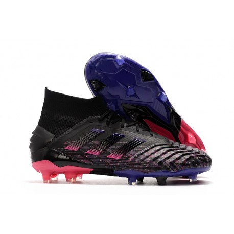 adidas Predator 19+ FG Chaussure Neuf Noir Bleu Rose