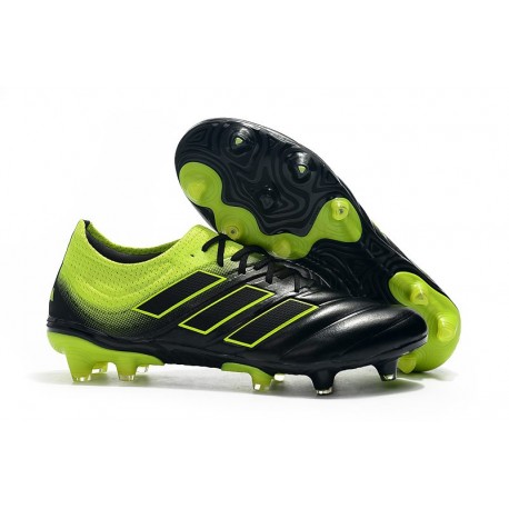 Nouveau Crampons Foot - Adidas Copa 19.1 FG Noir Vert