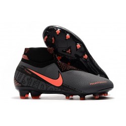 Nike Phantom Vision Elite DF FG Gris foncé /Mangue claire/Noir