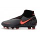 Nike Phantom Vision Elite DF FG Gris foncé /Mangue claire/Noir