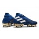 Chaussure adidas Nemeziz 19+ FG Homme - Bleu Blanc Noir