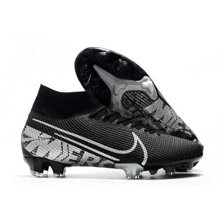 Nike Mercurial Superfly 7 Elite SE FG Crampon -Noir Gris Métallique