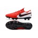 Crampons de Football Nike Tiempo Legend 8 Elite FG Rouge Blanc Noir