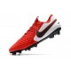 Crampons de Football Nike Tiempo Legend 8 Elite FG Rouge Blanc Noir