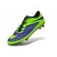 Chaussures de Football Nike Hypervenom Phantom FG Hommes Bleu Vert Noir