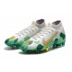 Mbappe Nike Mercurial Superfly 7 Elite SE FG Crampon -Gris Or Vert