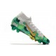 Mbappe Nike Mercurial Superfly 7 Elite SE FG Crampon -Gris Or Vert