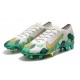 Nike Mercurial Vapor 13 Elite FG ACC Chaussure Mbappe Gris Or Vert