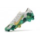 Nike Mercurial Vapor 13 Elite FG ACC Chaussure Mbappe Gris Or Vert