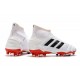 Crampons de Football adidas Predator Mania 19.1 FG ADV Blanc Rouge Noir