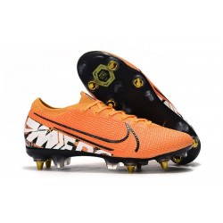 Nike Mercurial Vapor XIII Elite SG-PRO Anti-Clog Orange Blanc Noir