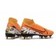 Nike Mercurial Superfly VII Elite DF SG-Pro Anti Clog Orange Blanc Noir