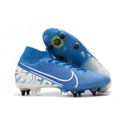 Nike Mercurial Superfly VII Elite DF SG-Pro Anti Clog New Lights Bleu