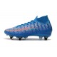 Nike Mercurial Superfly VII Elite DF SG-Pro Anti Clog Bleu Rouge