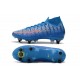 Nike Mercurial Superfly VII Elite DF SG-Pro Anti Clog Bleu Rouge