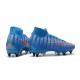 Nike Mercurial Superfly VII Elite DF SG-Pro Anti Clog Bleu Rouge