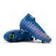 Nike Mercurial Superfly VII Elite DF SG-Pro Anti Clog Bleu Rouge