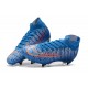 Nike Mercurial Superfly VII Elite DF SG-Pro Anti Clog Bleu Rouge