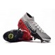 Nike Mercurial Superfly VII Elite DF SG-Pro Anti Clog Neymar Platine Noir Rouge