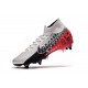 Nike Mercurial Superfly VII Elite DF SG-Pro Anti Clog Neymar Platine Noir Rouge