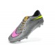 2014 Nike Hypervenom Phantom FG Chaussure de Football Argent Or Slime Rose