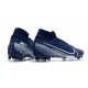 Nike Mercurial Superfly 7 Elite SE FG Crampon -Bleu Blanc