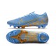 Nike Mercurial Vapor 13 Elite FG ACC Chaussure Bleu Or