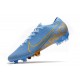 Nike Mercurial Vapor 13 Elite FG ACC Chaussure Bleu Or