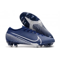 Crampons Nouveau Nike Mercurial Vapor XIII Elite FG Bleu Blanc