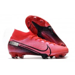 Nike Mercurial Superfly 7 Elite SE FG Crampon - Cramoisi Noir