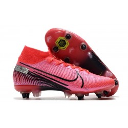 Nike Mercurial Superfly VII Elite DF SG-Pro Anti Clog Cramoisi Noir