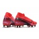 Nike Mercurial Superfly VII Elite DF SG-Pro Anti Clog Cramoisi Noir