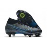 Nike Mercurial Superfly VII Elite DF SG-Pro Anti Clog Noir Bleu