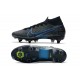 Nike Mercurial Superfly VII Elite DF SG-Pro Anti Clog Noir Bleu