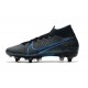 Nike Mercurial Superfly VII Elite DF SG-Pro Anti Clog Noir Bleu