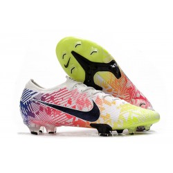 Neymar Nike Mercurial Vapor XIII Elite FG Blanc Noir Bleu Volt