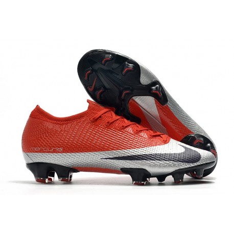 Nouveau Nike Future DNA Mercurial Vapor XIII Elite FG Rouge Argent