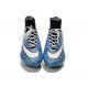 Nouveau Chaussures de Football Nike Mercurial Superfly 4 FG Bleu Noir Blanc