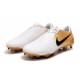 Crampon Nouveaux Nike Phantom Vnm Elite FG Or Blanc Noir