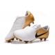 Crampon Nouveaux Nike Phantom Vnm Elite FG Or Blanc Noir