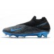 Crampon Nike Phantom Vision 2 Elite DF FG -Noir Bleu Laser Anthracite