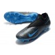 Crampon Nike Phantom Vision 2 Elite DF FG -Noir Bleu Laser Anthracite