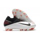 Crampon 2020 Nike Phantom Vision 2 Elite DF FG -Blanc Noir Cramoisi