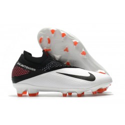 Crampon 2020 Nike Phantom Vision 2 Elite DF FG -Blanc Noir Cramoisi