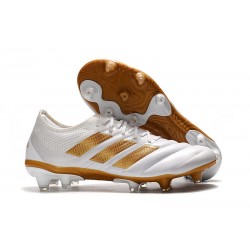 Nouveau Crampons Foot - Adidas Copa 19.1 FG Blanc Or