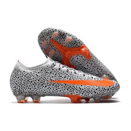 Nike Mercurial Vapor XIII Elite FG CR7 Safari-Blanc Orange Noir