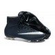 Coupe du monde 2014 Chaussures Nike Mercurial Superfly FG Bleu Foncé Blanc