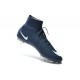 Coupe du monde 2014 Chaussures Nike Mercurial Superfly FG Bleu Foncé Blanc