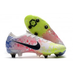 Nike Mercurial Vapor 13 Elite SG AC Neymar Blanc Noir Bleu Volt